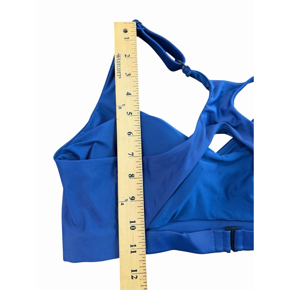 Title Nine Sports Bra Womens XL Blue Crossback Athletic Adjustable #GG1-1 - Picture 3 of 8